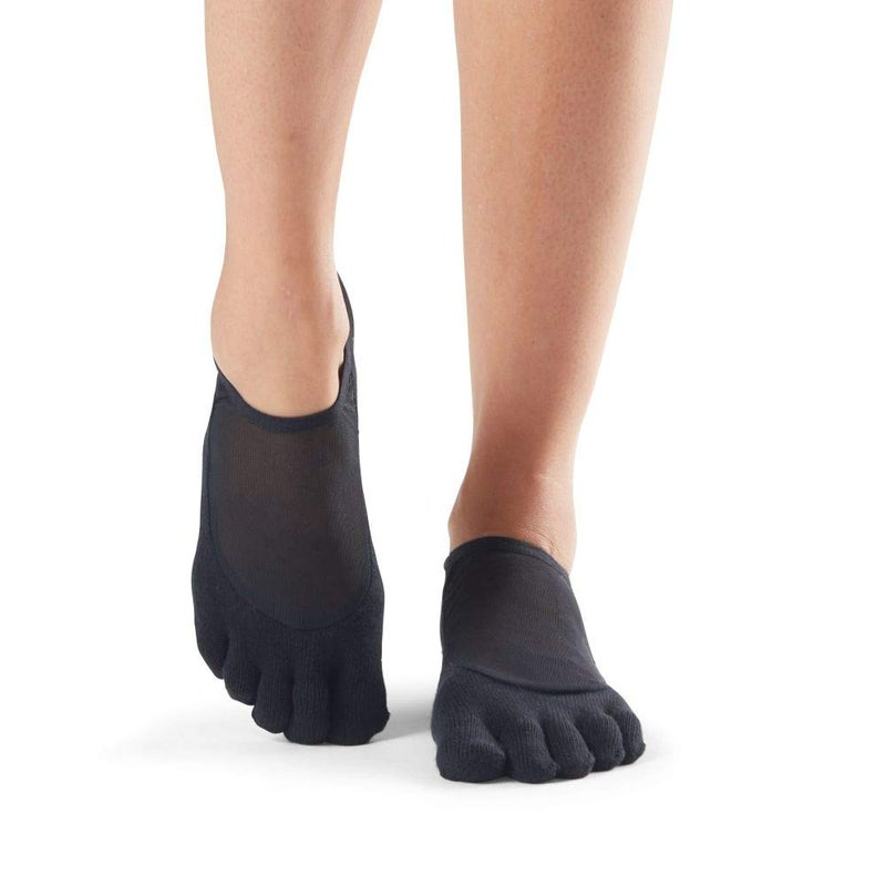 toesox Elle Half Toe Grip Socks â€“ Non-Slip Grip Sole for Yoga, Pilates, Gym - Non Skid Open Toe Socks for Women - Image 2